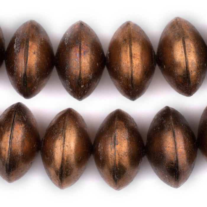 Ethiopian Copper Saucer Beads (24mm) - The Bead Chest