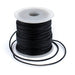1.0mm Black Round Leather Cord (75ft) - The Bead Chest