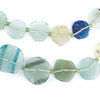 Circular Disk Graduated Ancient Roman Glass Beads (9-16mm)