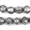 Ethiopian Wired Silver Bicone Beads (15mm)