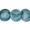 Super Jumbo Blue Wave Marine Recycled Glass Beads (32mm)