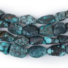 Dark Blue Turquoise Nugget Beads (17x8mm)