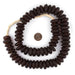 Jumbo Amber Black Swirl Rondelle Recycled Glass Beads - The Bead Chest