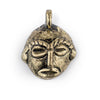 Round African Brass Mask Pendant (21x27mm)