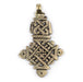 Awash Brass Ethiopian Coptic Cross Pendant (40x65mm) - The Bead Chest