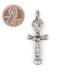 Silver Ashanti Fertility Doll Pendant - The Bead Chest