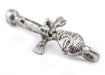 Silver Ashanti Fertility Doll Pendant - The Bead Chest