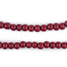Red Round Natural Wood Beads (6mm) - The Bead Chest