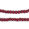 Red Round Natural Wood Beads (6mm)