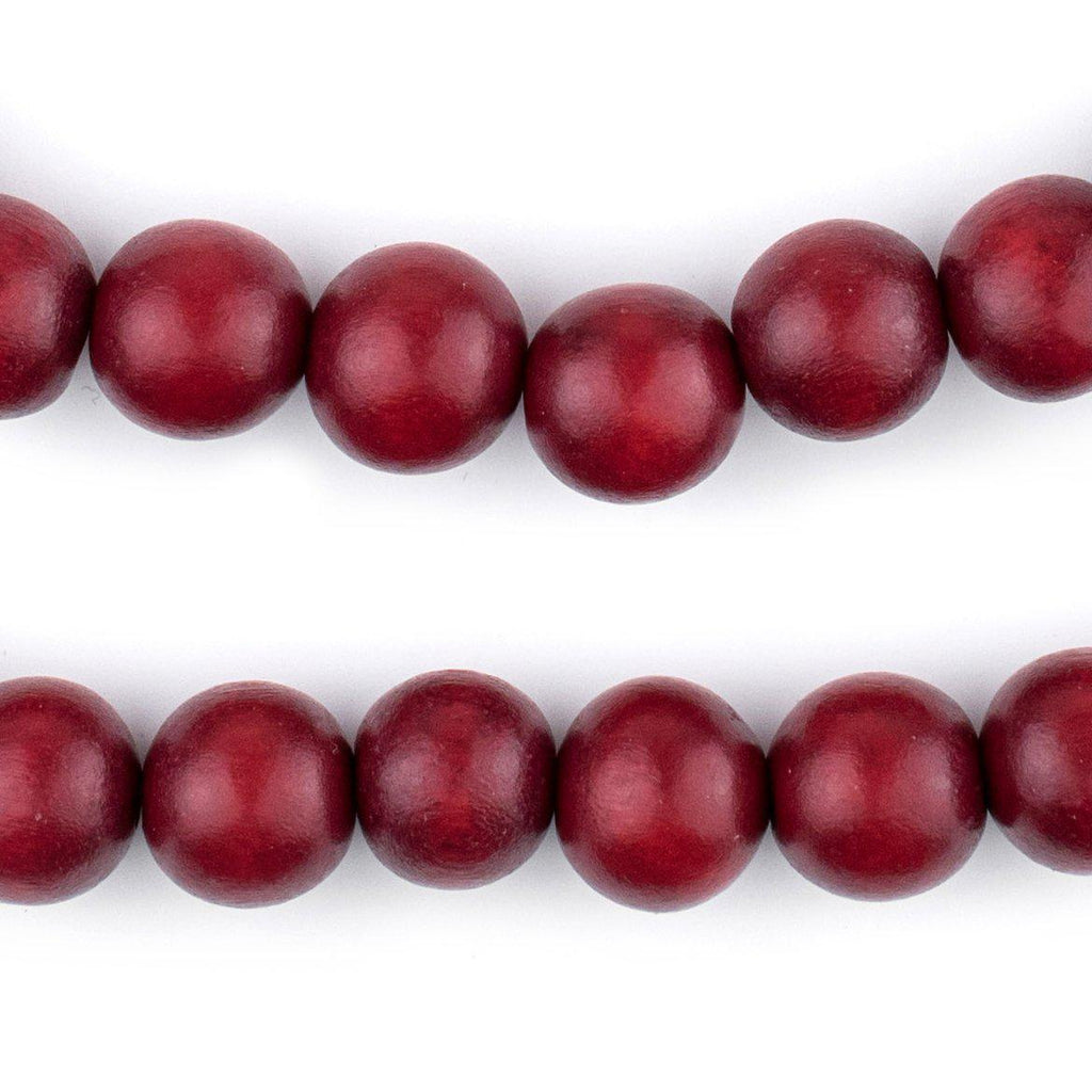 300pcs 12mm Red Wooden Beads for Farmhouse Garland, Large Hole Red  Painted/Colored Wood Round Beads for Macrame Projects/Crafts, Christmas  Decor Beads