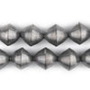 Silver Mali Bicone Beads (15mm)
