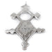 Amgala Silver Moroccan Tuareg Cross Pendant (44x76mm) - The Bead Chest