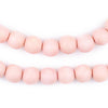 Pink Round Natural Wood Beads (10mm)