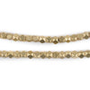 Brass Diamond Cut Beads (4mm)
