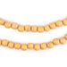 Yellow Round Natural Wood Beads (6mm) - The Bead Chest