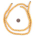 Yellow Round Natural Wood Beads (8mm) - The Bead Chest