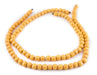 Yellow Round Natural Wood Beads (8mm) - The Bead Chest