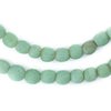 Pistachio Green Ancient Style Java Glass Beads (9mm)