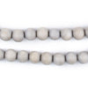 Light Grey Round Natural Wood Beads (8mm)