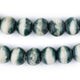 Green Rustic Bone Beads (14mm) - The Bead Chest