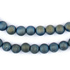 Aqua Round Druzy Agate Beads (8mm)