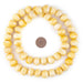 Yellow Rustic Bone Beads (14mm) - The Bead Chest
