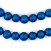 Azul Blue Round Natural Wood Beads (10mm)