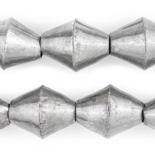 Dark Silver Mali Bicone Beads (26x20mm)