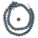 Aqua Round Druzy Agate Beads (14mm) - The Bead Chest