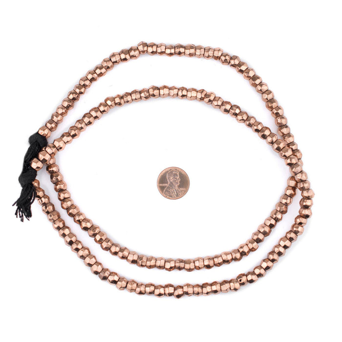 Copper Mursi Ring Beads (8mm) - The Bead Chest