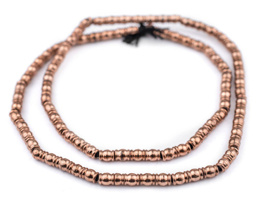 Copper Beveled Barrel Beads (7x5mm) - The Bead Chest