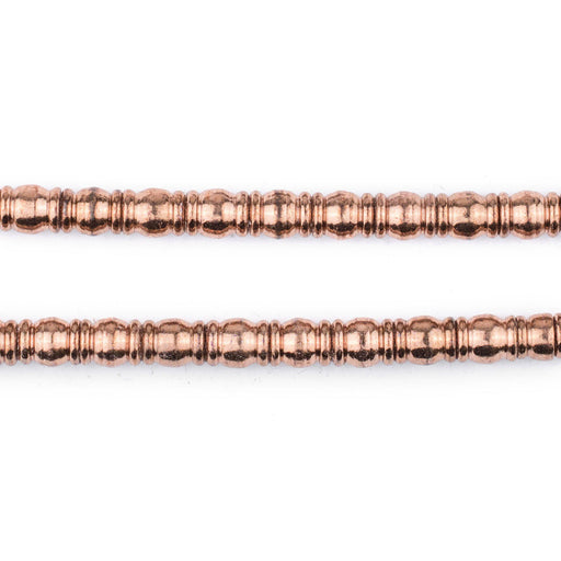Copper Beveled Barrel Beads (7x5mm) - The Bead Chest