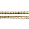 Brass Beveled Barrel Beads (6x5mm)