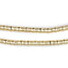 Gold Beveled Barrel Beads (7x5mm) - The Bead Chest