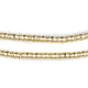 Gold Beveled Barrel Beads (7x5mm) - The Bead Chest