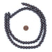 Dark Grey Round Natural Wood Beads (10mm) - The Bead Chest