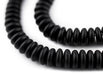 Czech Black Button Beads (6mm) - The Bead Chest
