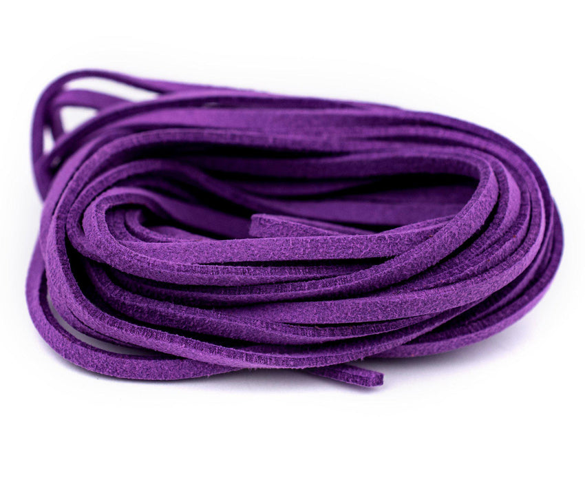 3mm Flat Magenta Faux Suede Cord (15ft) - The Bead Chest