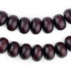 Dark Brown Abacus Natural Wood Beads (10x15mm)
