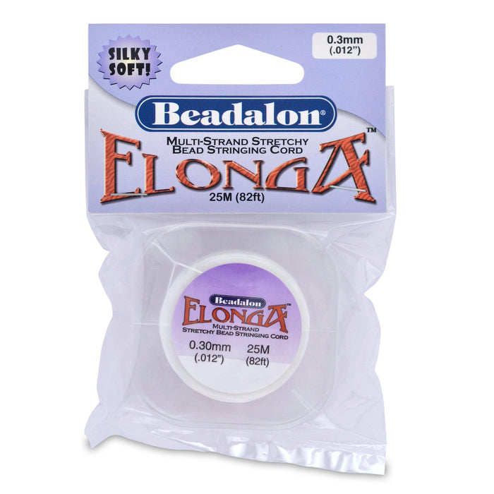 0.3mm Elonga Stretch Cord (25 meters) - The Bead Chest