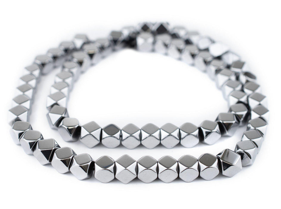 Jumbo Silver Color Diamond Cut Beads (9mm) - The Bead Chest