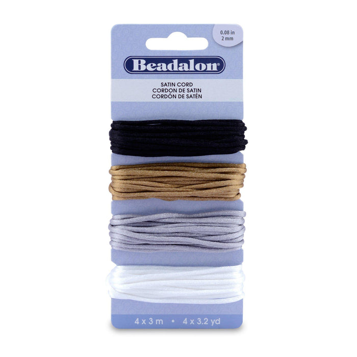 Satin Cord Variety Pack (39ft) - The Bead Chest