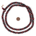Crimson Red Inlaid Yak Bone Mala Beads (10mm) - The Bead Chest