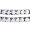 Jumbo Silver Color Diamond Cut Beads (9mm)