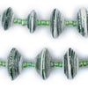 Green Recycled Paper Beads from Uganda (Large)