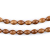 Brown Oval Wooden Arabian Prayer Beads (5x8mm)
