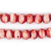 Red Rustic Bone Beads (12mm)