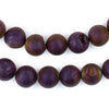 Purple Round Druzy Agate Beads (12mm)