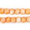 Orange Rustic Bone Beads (12mm)
