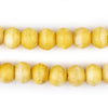 Yellow Rustic Bone Beads (12mm)
